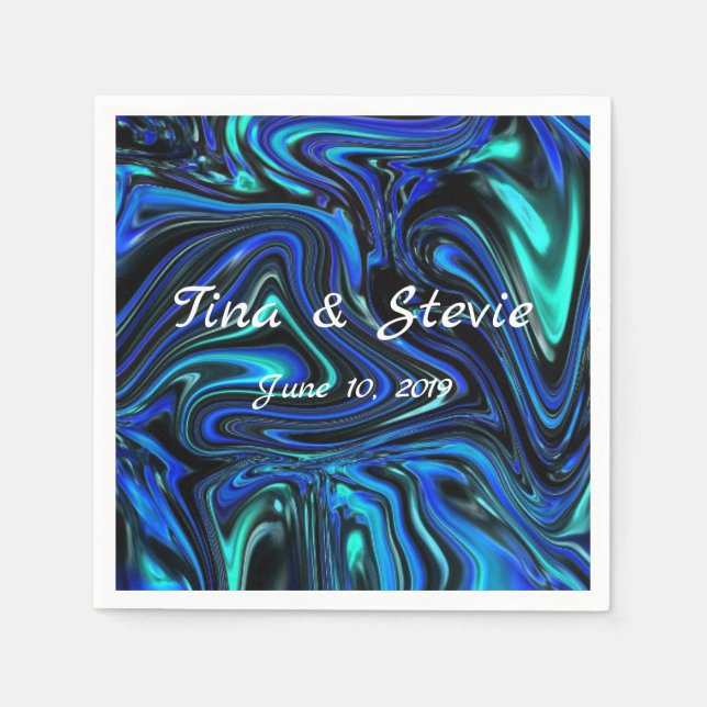 Love Is Blue Napkin (Front)