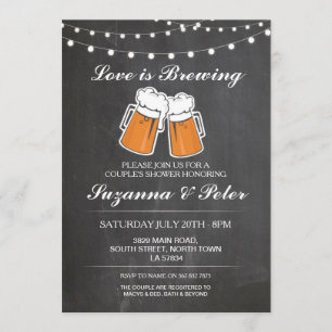 Love is Brewing Beers Couple's Showers Invite
