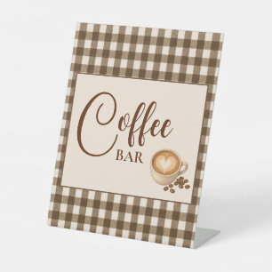 Love Is Brewing Bridal Shower Coffee Bar Party Pedestal Sign