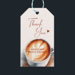 Love Is Brewing Bridal Shower Coffee Gift Tags<br><div class="desc">Coffee themed bridal shower thank you gift tag.</div>