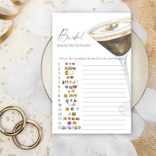 Love is brewing Bridal shower emoji pictionary