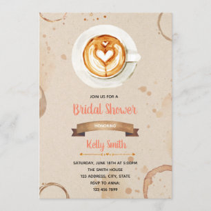 Love is brewing bridal shower invitation