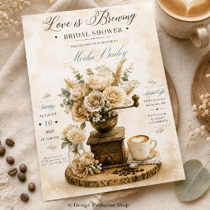 Love Is Brewing Bridal Shower Invitation