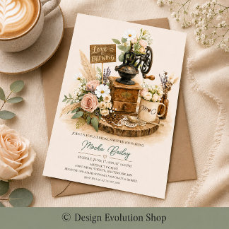 Love Is Brewing Bridal Shower Invitation 