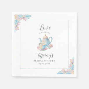 Love is Brewing Bridal Shower  Napkin