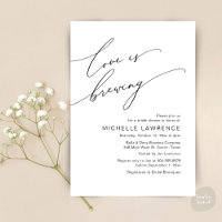 Love is Brewing, Bridal Shower Party Celebration