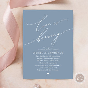 Love is Brewing, Bridal Shower Party Celebration Invitation