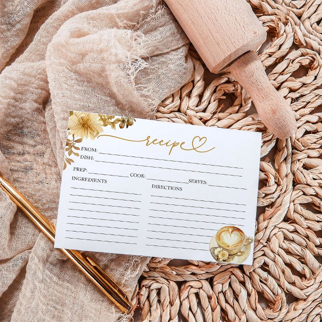 Love Is Brewing Bridal Shower Recipe Cards (Creator Uploaded)