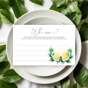 Love is brewing Bridal shower Who am I game Stationery