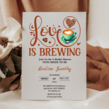 Love Is Brewing Cappuccino Heart Bridal Shower