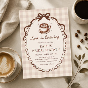 Love is Brewing Coffee Baby Shower Invitation