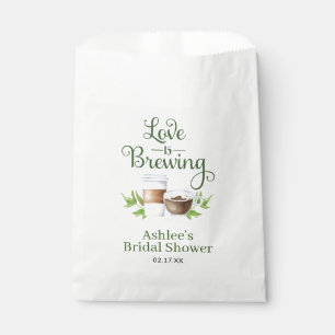Love is Brewing Coffee Bean Treat Favour Favour Bag
