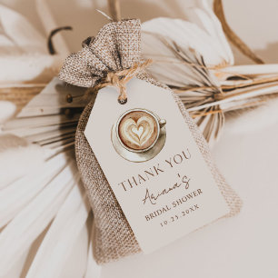 Love is Brewing Coffee Bridal Shower Gift Tags