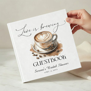 Love is Brewing Coffee Bridal Shower Guest Book