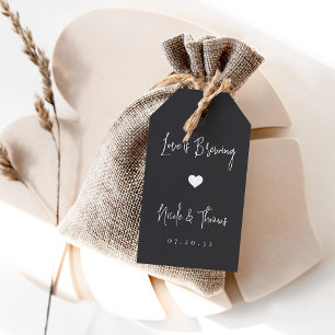 Love Is Brewing Coffee or Tea Favour Tags