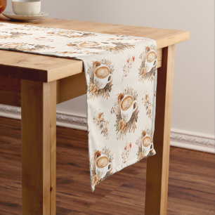 Love is Brewing Coffee  Short Table Runner