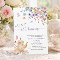 Love is Brewing Dragonfly Bridal Shower Tea Party