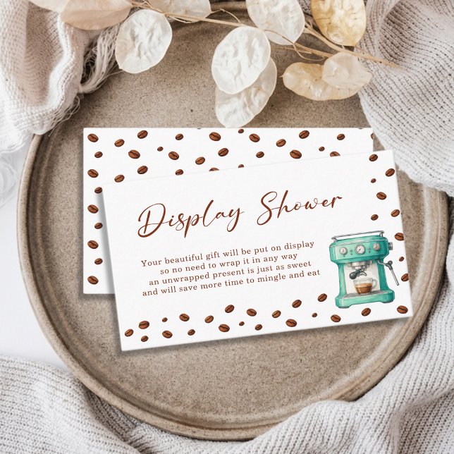 Love is Brewing Espresso Machine Display Shower Enclosure Card (Creator Uploaded)