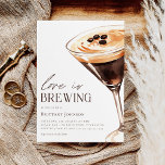 Love is Brewing Espresso Martini Bridal Shower Invitation<br><div class="desc">Love is Brewing Espresso Martini Bridal Shower Invitation</div>