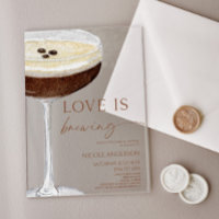 Love Is Brewing Expresso Martini Bridal Shower