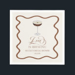 Love Is Brewing Expresso Martini Bridal Shower Napkin<br><div class="desc">These are Love Is Brewing Expresso Martini Bridal Shower Paper Napkins!</div>