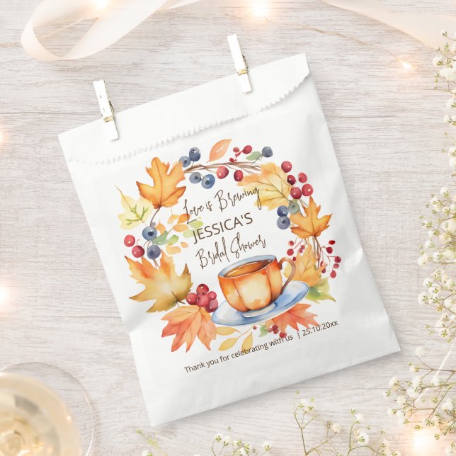 Love is brewing fall bridal shower thank you favou favour bag (Clipped)