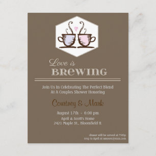 Love is brewing invitation