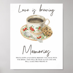 Love is brewing Memories with the bride Poster