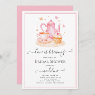 Love is Brewing Tea Bridal Shower Invitation