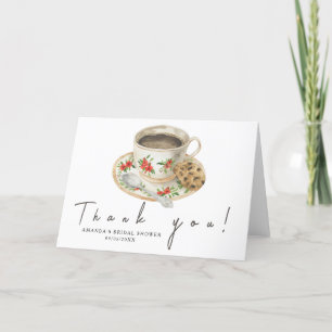 Love is brewing Thank you Bridal shower  Card