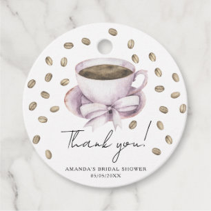 Love is brewing Thank you Bridal shower Favour Tags