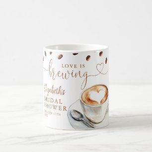 Love Is Brewing Theme Bridal Shower Coffee Mug