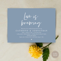 Love is brewing, Wedding Rehearsal Dinner Invitati