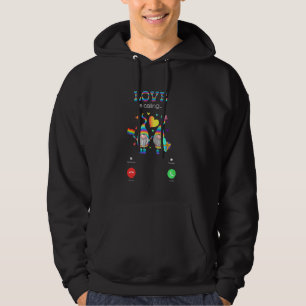 Love Is Calling Funny Couple Gnomes Lgbt Lesbian G Hoodie