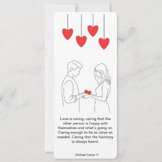 Love is caring invitation