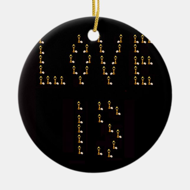 Love Is Ceramic Ornament (Front)