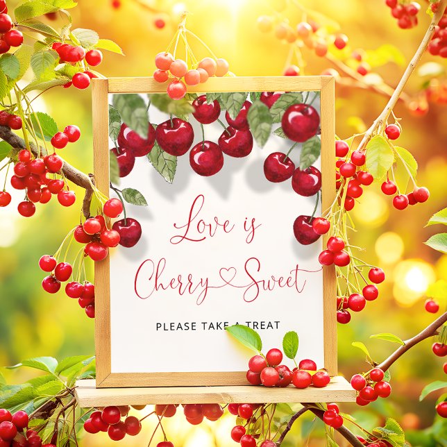 Love is Cherry Sweet Take a Treat Poster (Creator Uploaded)