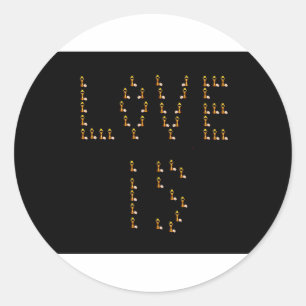 Love Is Classic Round Sticker