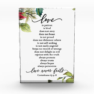 Love is Corinthians Scripture Verse Couple's Photo Block
