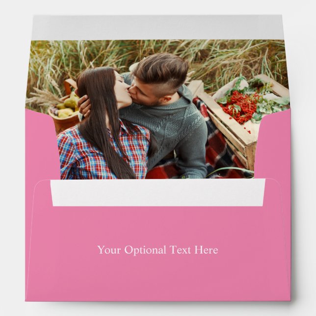 Love Is … custom text and photo Envelope (Back (Bottom))