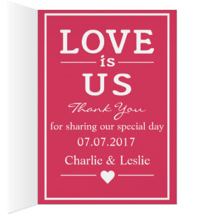 Love Is … custom text greeting cards