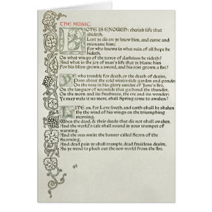 Love is enough, 1897