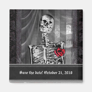 Love Is Eternal Gothic Save the Date Magnet