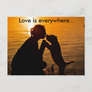 Love is everywhere - Postcard