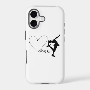 Love is Figure Skating, Girl Skater & Heart