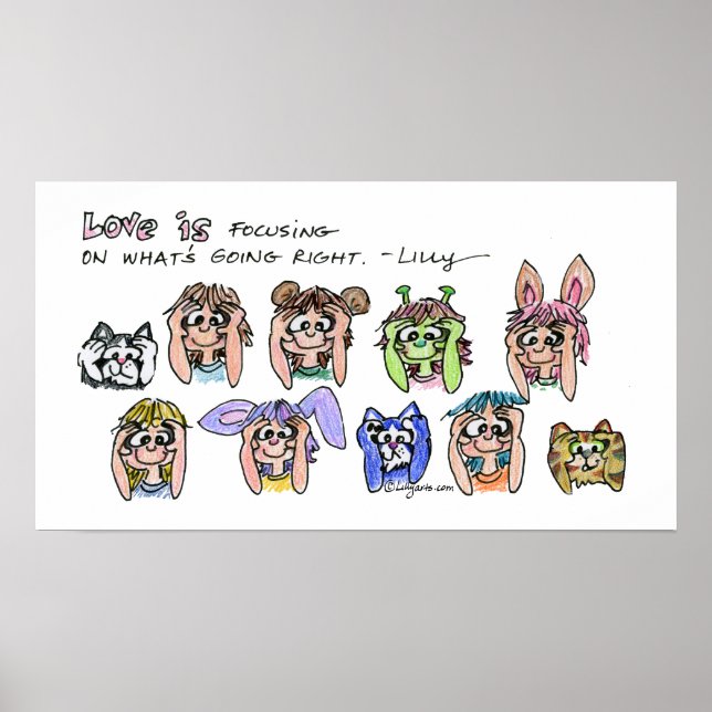 Love Is Focusing On...Law Of Attraction Poster (Front)