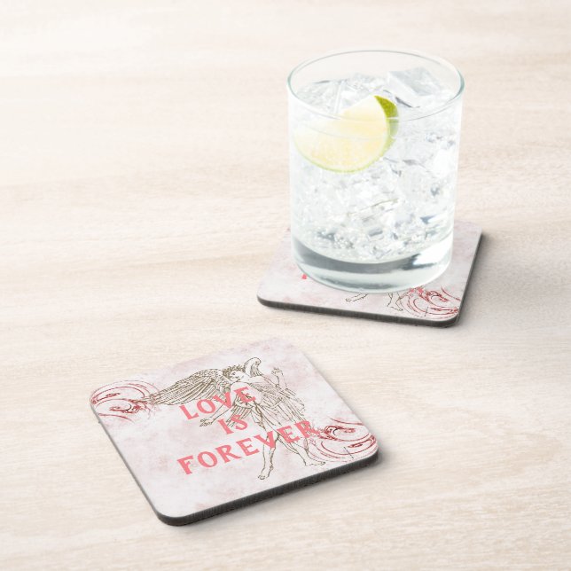 Love is Forever Beverage Coaster (Right Side)