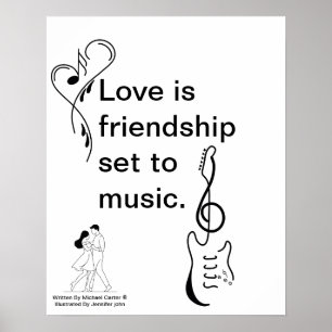 Love is friendship__Poster Poster