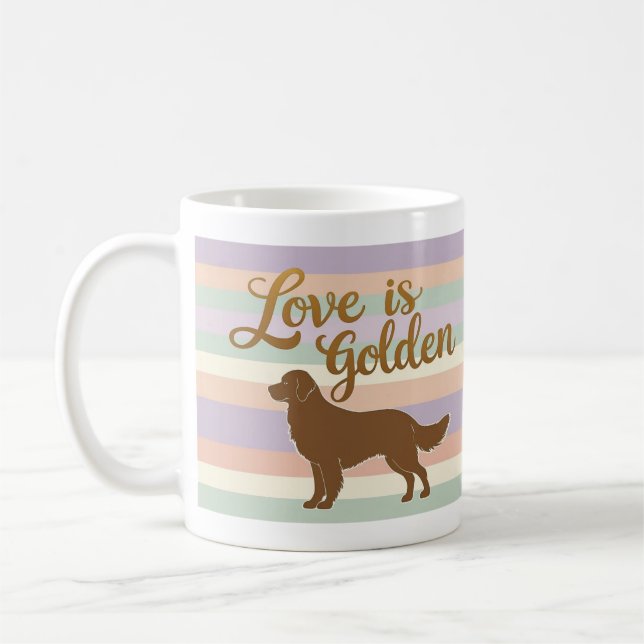 Love is Golden Coffee Mug (Gauche)