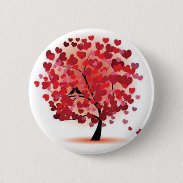 Love is growing 2 inch round button (Front)